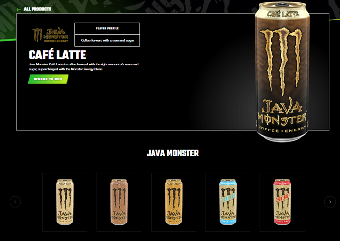 Java monster caffe Late