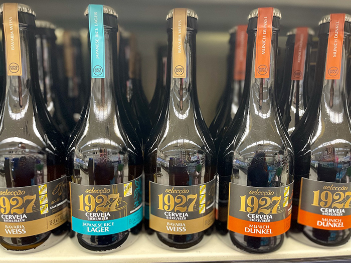 高級ラインの「Super Bock Selecção 1927」(筆者撮影)