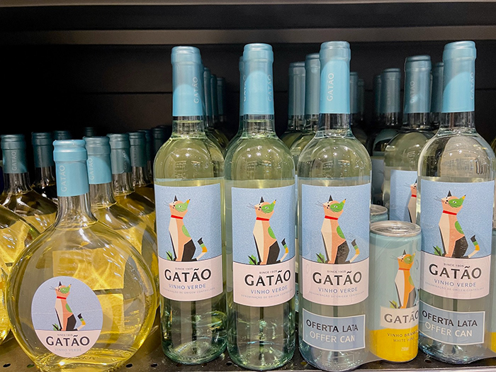 猫のラベルの「Gatão」