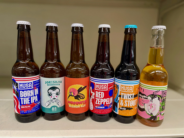 イラストがかわいいリスボンのクラフトビール(筆者撮影)