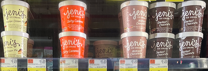 Jeni's Ice Creamsのパッケージ