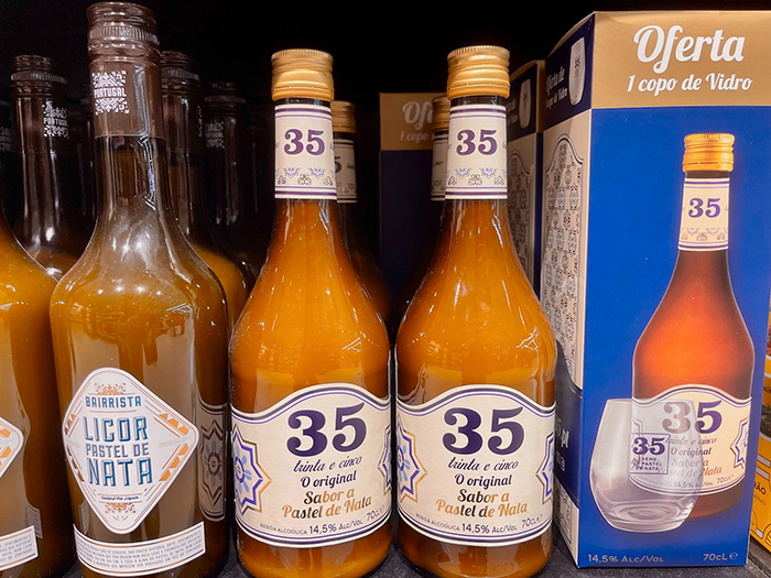 リスボン生まれの「Licor 35」ブランド(筆者撮影)