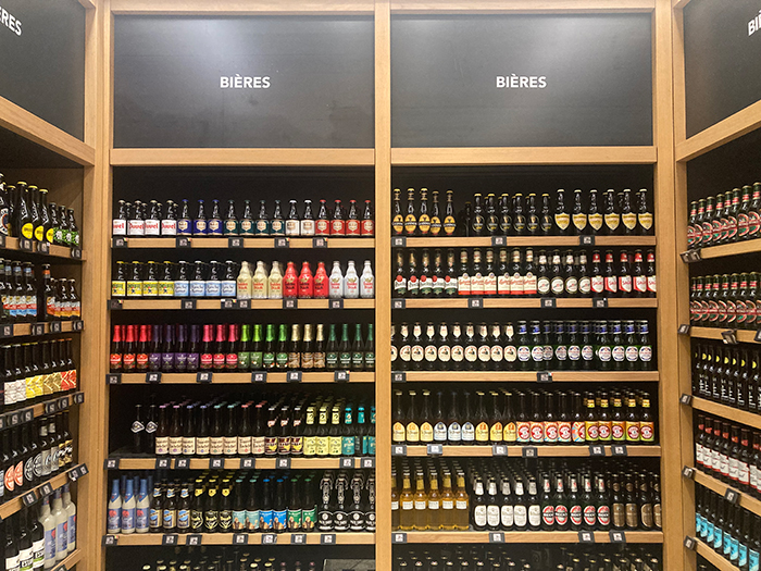 「ル・ボン・マルシェ」のビール売り場