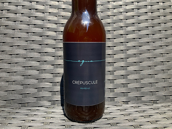 「EGUA(エグア)」のビール。ローストチキンや生ハムとのペアリングが良いとのこと。