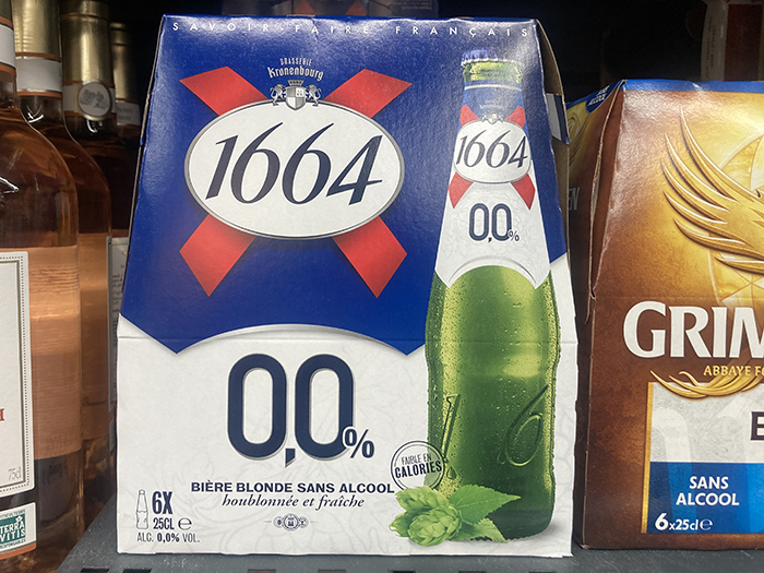 フランスのビール、「1664」のノンアルコールバージョン