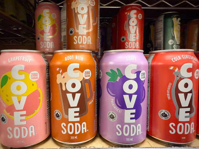 ポップなCove Sodaのパッケージ