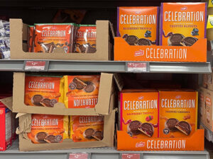 Celebrationのクッキーのパッケージ
