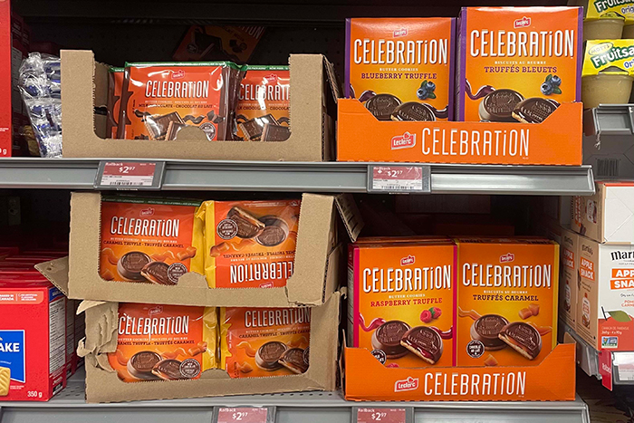 Celebrationのクッキーのパッケージ