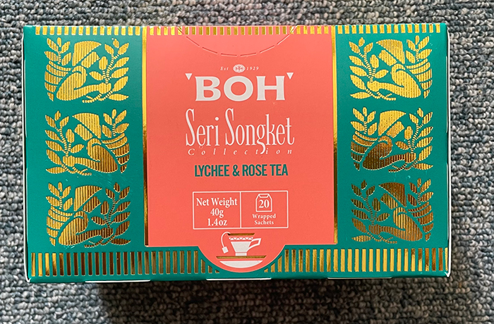 ライチとローズの紅茶のパッケージ