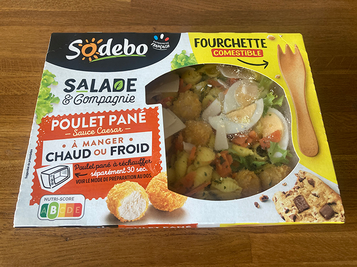 食べられるフォーク付きランチBOX「SODEBO」