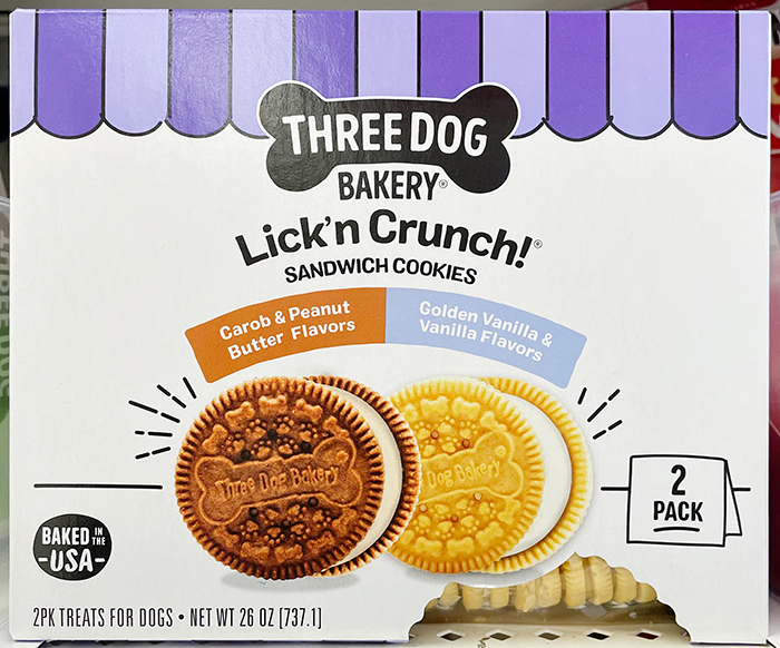 Three Dog Bakeryのペットフードパッケージ