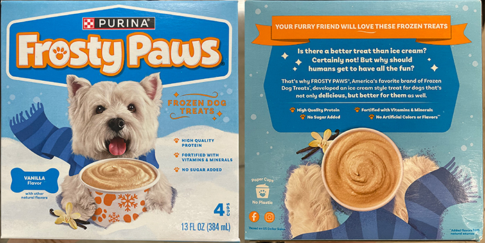 Frosty Pawsのペット用アイスパッケージ