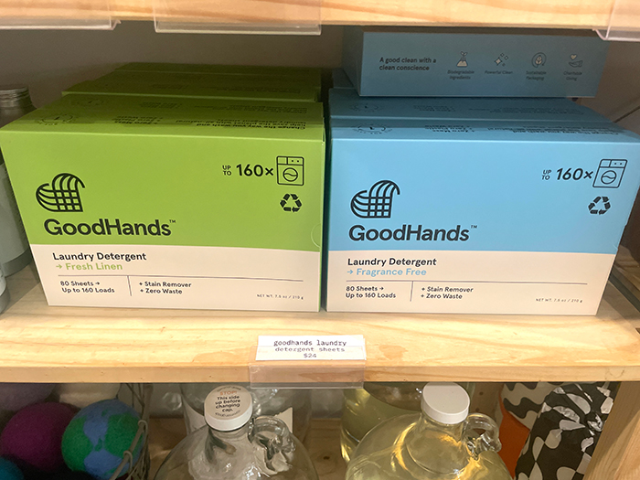 GoodHandsの洗濯洗剤シート