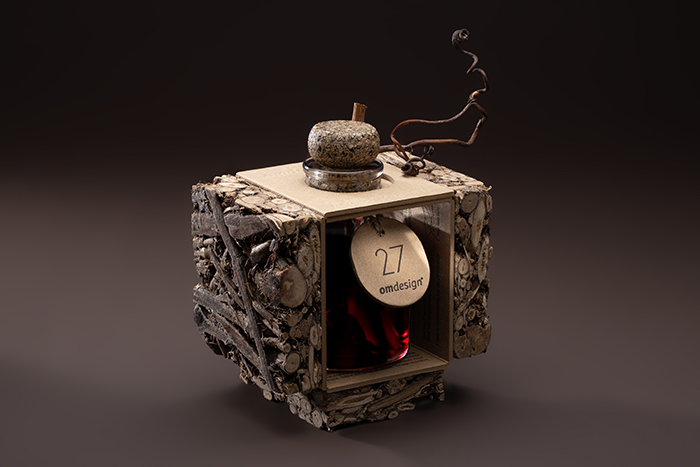 ミノムシのような美しくインパクトのあるパッケージ