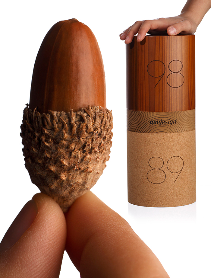 どんぐりを彷彿させるパッケージ