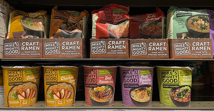 クラフト系ラーメンのパッケージ