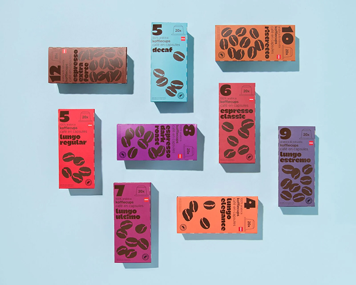 コーヒーカプセルのラインナップ(HEMA)