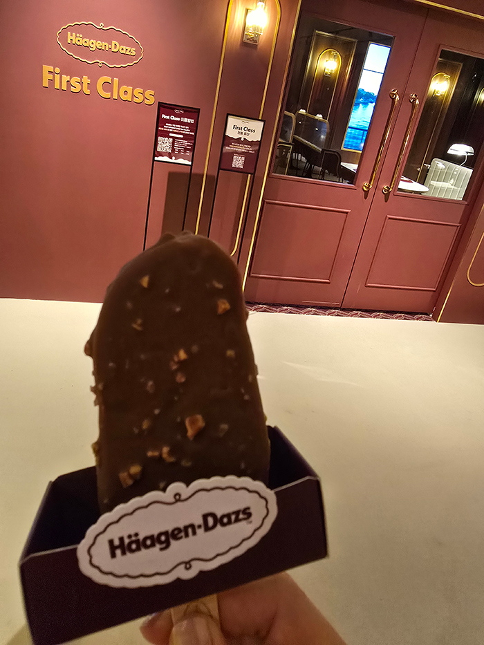 ハーゲンダッツのポップアップショップでもらったアイス