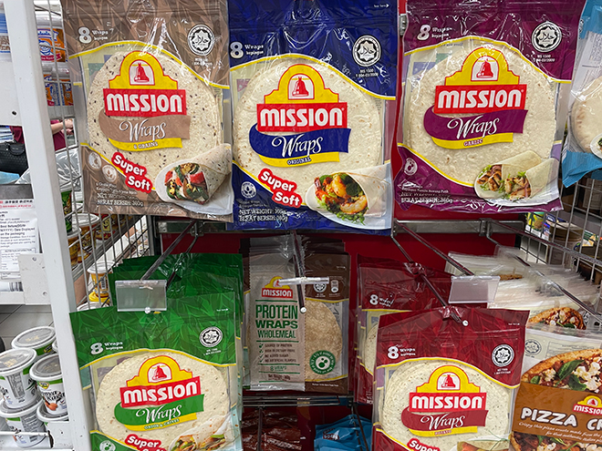 Mission Wrapsの陳列イメージ