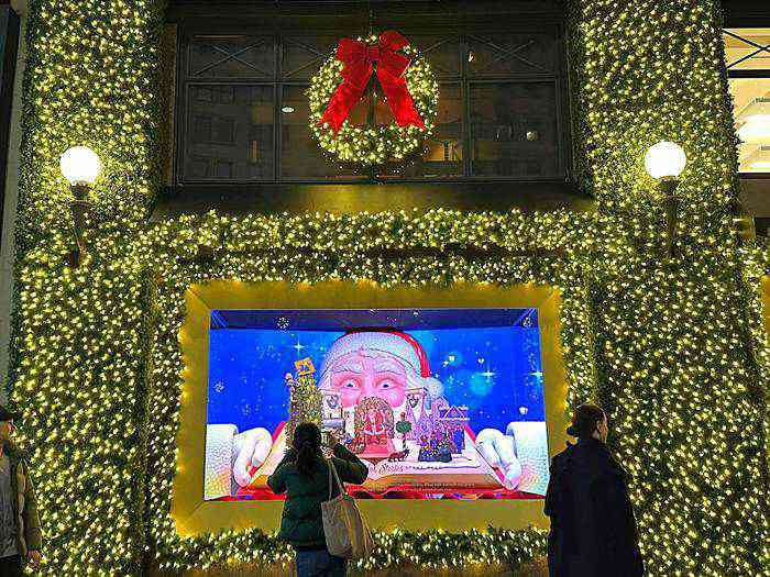 メイシーズのホリデーウィンドウ