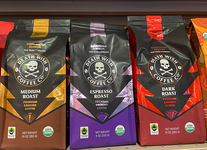 Death Wish Coffeeのパッケージ