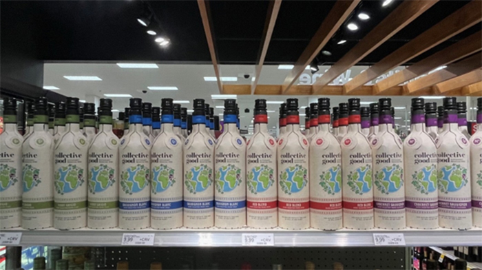 target paper bottle wine