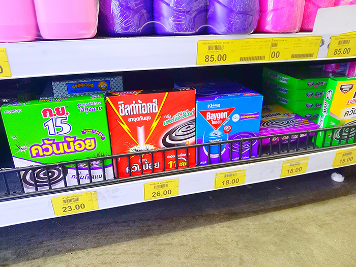 コンビニでの蚊取り線香のラインナップ