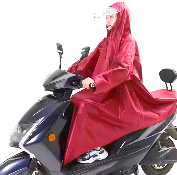 バイク乗車用レインコート