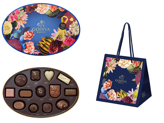 「ゴディバ」の2026年バレンタイン新作「100年の遊び心 アソートメント」、「100年の遊び心 ギフトバッグ(S)」