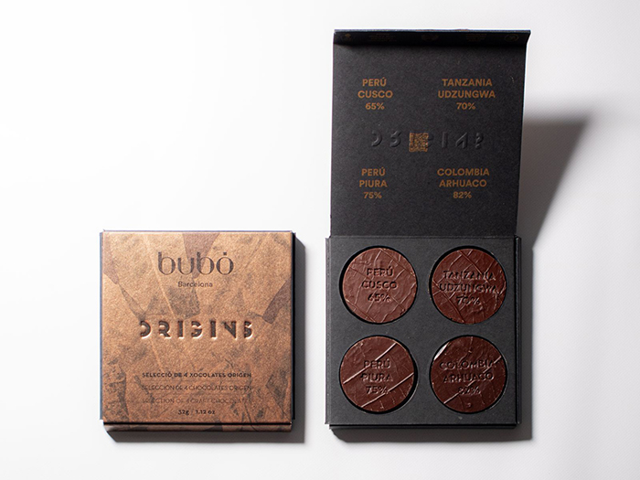 「ブボ・バルセロナ」の2026年バレンタイン新作「チョコリブロ オリジン(4種×2)」