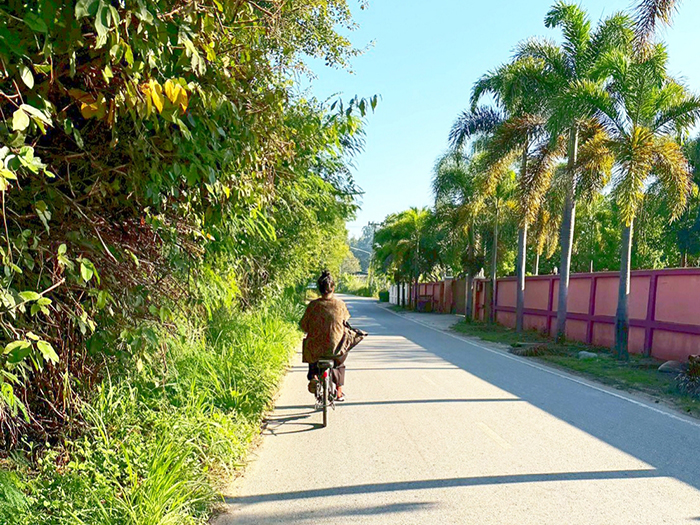 タイでのサイクリングの様子