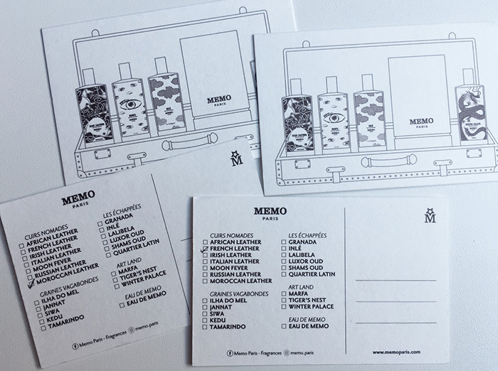 メモのショップカードも素敵でした。