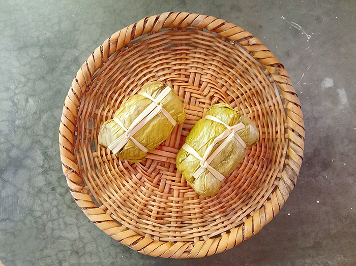 タイの伝統的なデザート「カオトムマット」