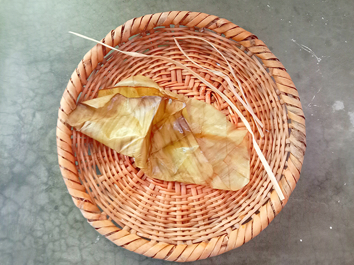 食べ終わった後の「カオトムマット」