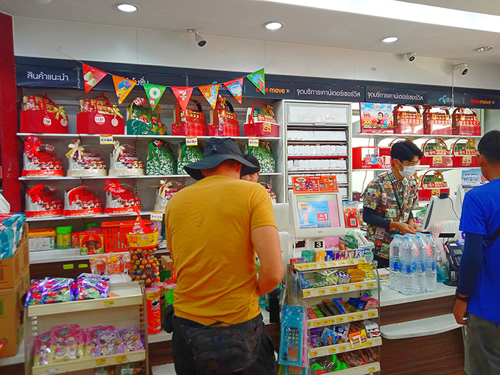 セブンイレブンの店内の様子
