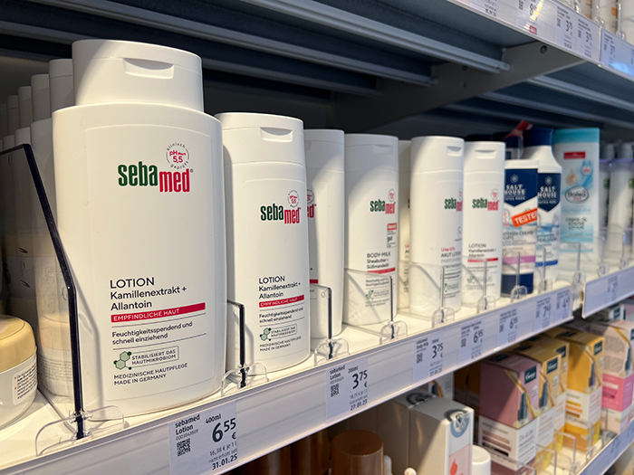 Sebamedの商品棚