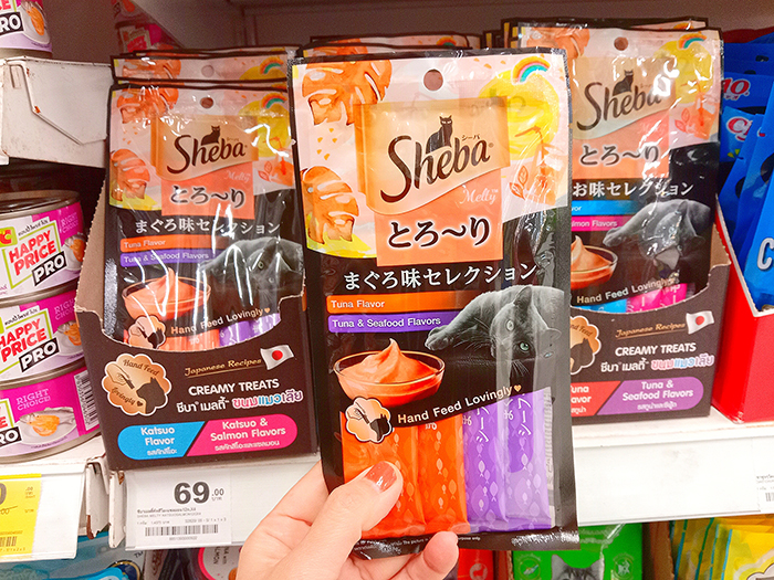猫ちゃんたちの食いつきが良い「sheba」のパッケージ