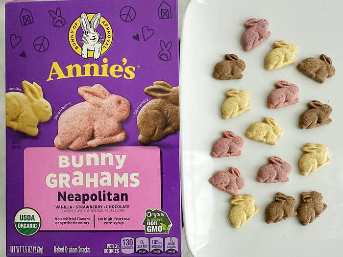 「Neapolitan Bunny Grahams」のパッケージと中身
