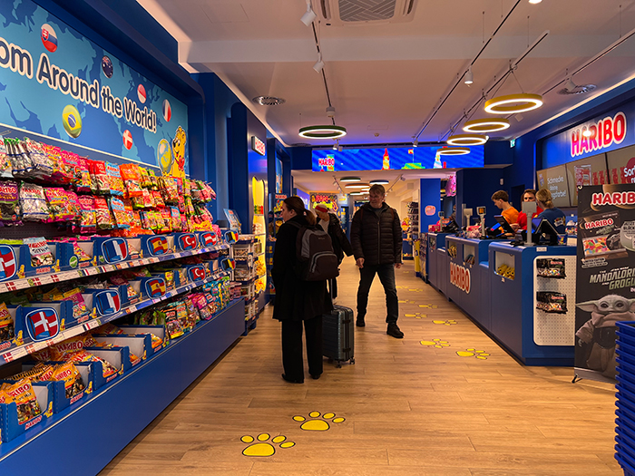 HARIBOショップの店内の様子