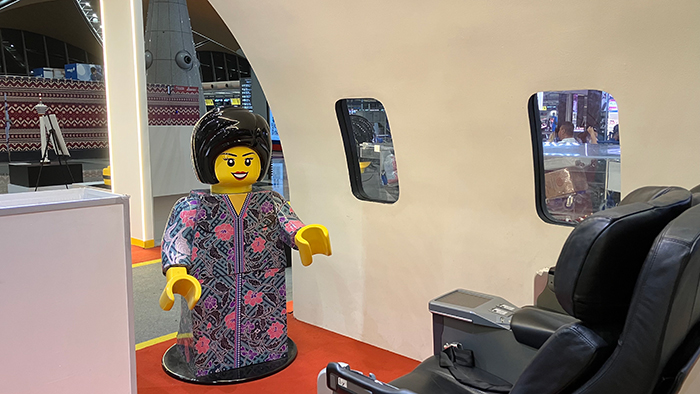 LEGOバージョンの客室乗務員のユニフォーム