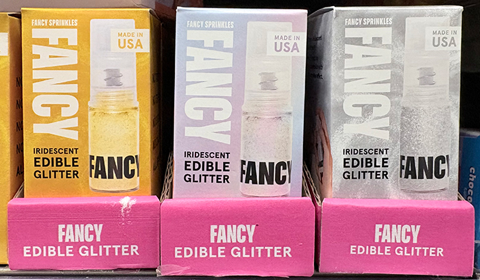 コスメのような「EDIBLE GLITTER(食用ラメ)」のパッケージ