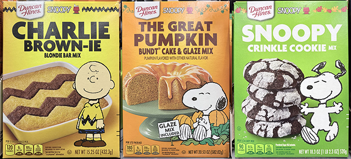 「Duncan Hines(ダンカンハインズ)」と「Peanuts(ピーナッツ)」のコラボレーション商品