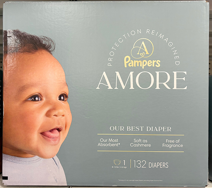 Pampers AMOREのパッケージ